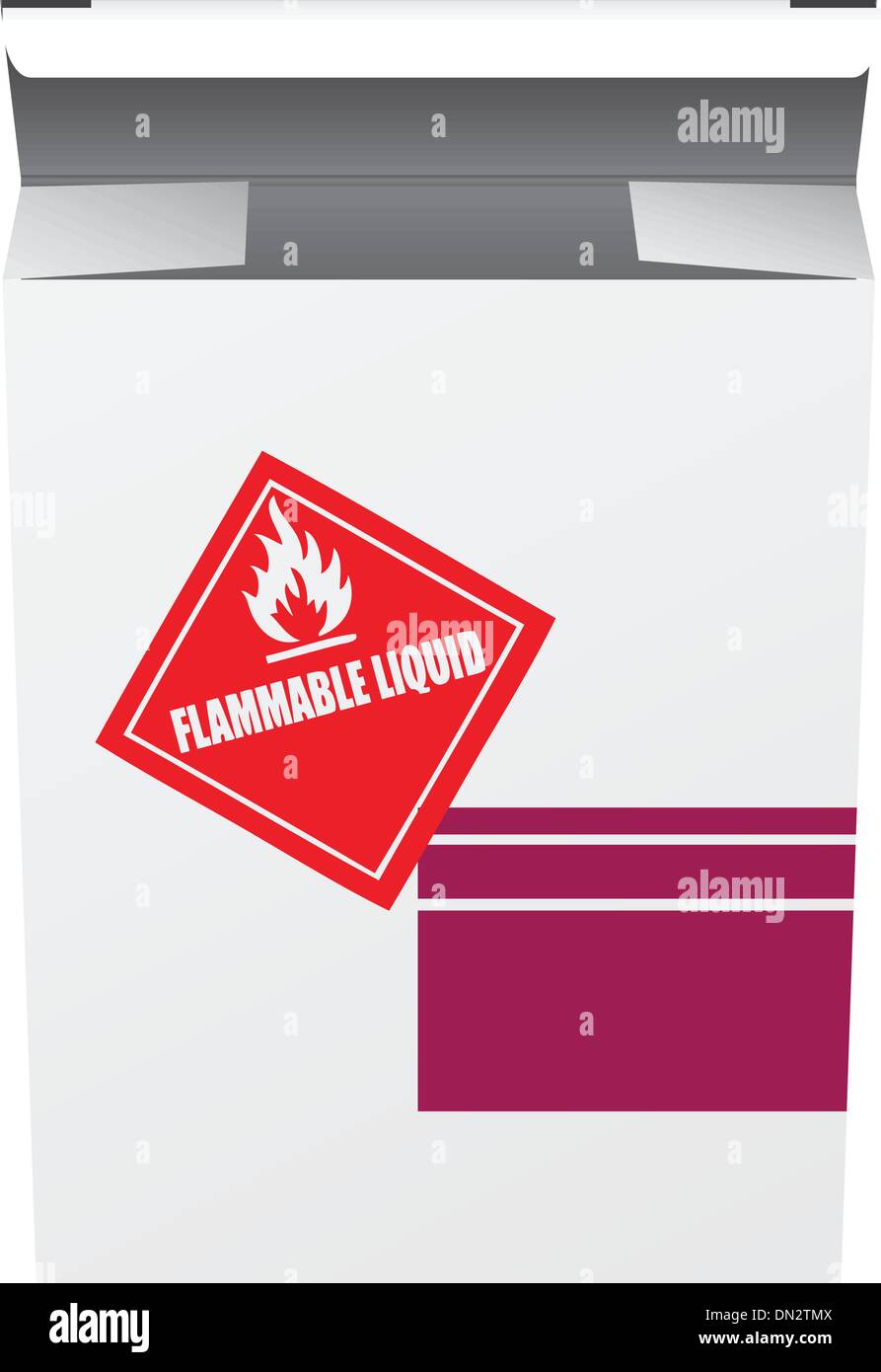 Fort des liquides inflammables Illustration de Vecteur