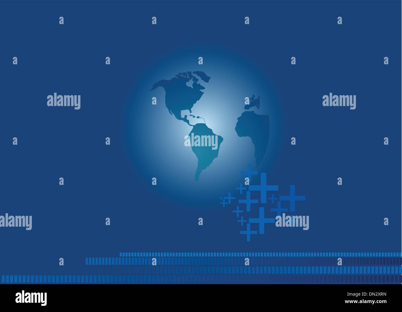 Globe d'énergie positive Illustration de Vecteur