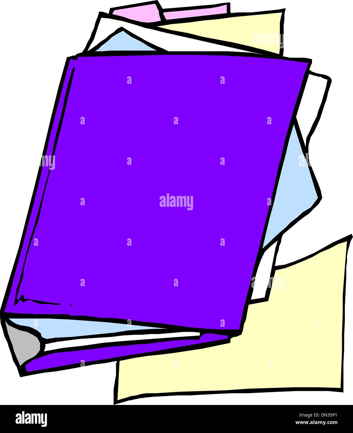 Cahier D Ecole Banque D Images Vectorielles Alamy