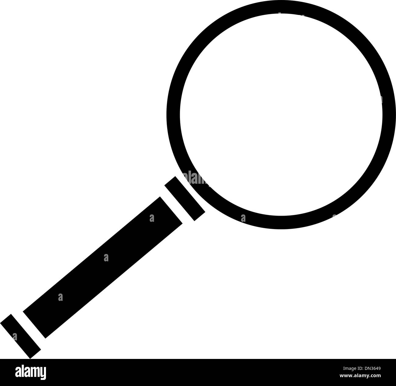 Loupe vector vectors Banque d'images noir et blanc Alamy