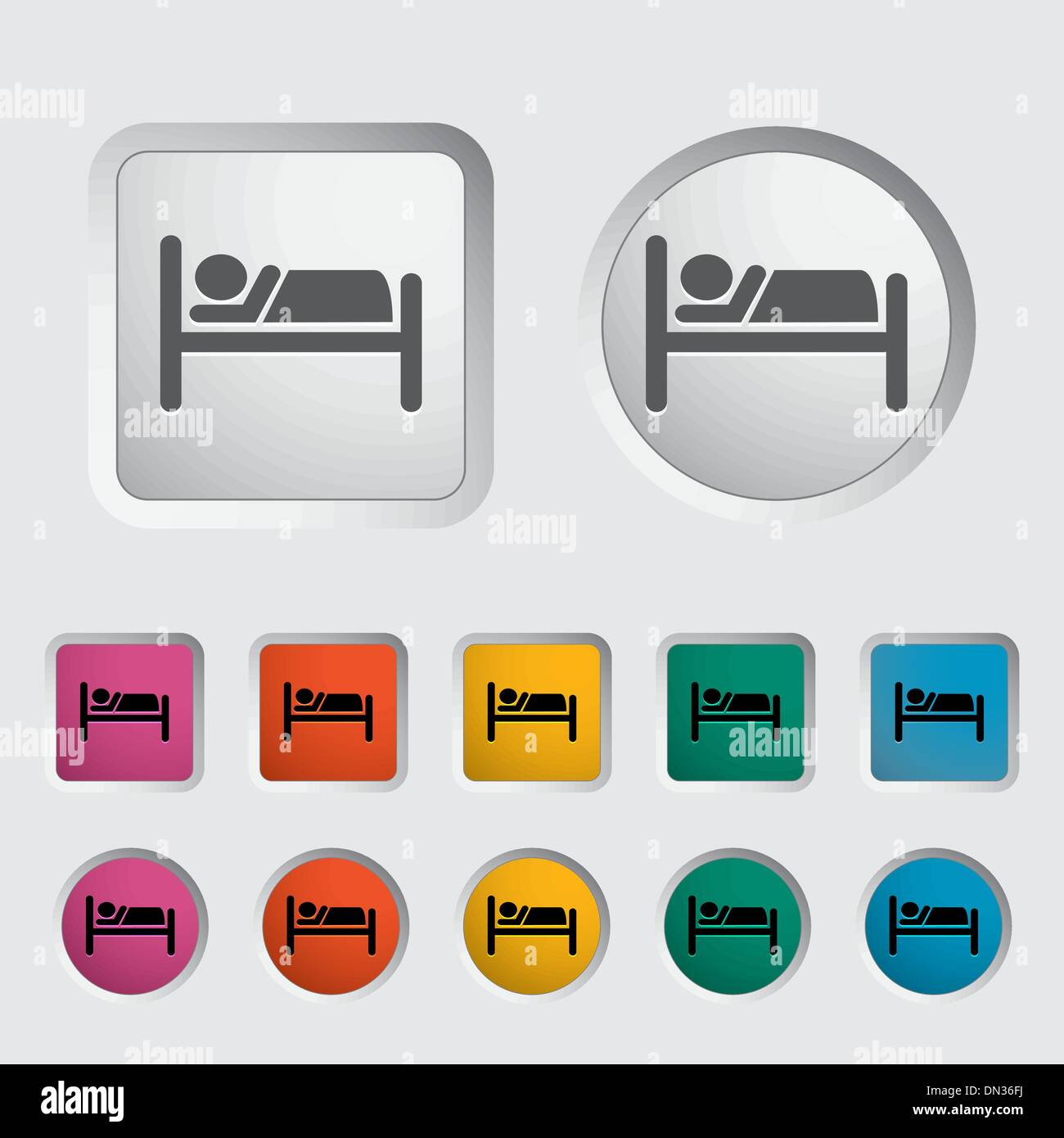 Hôtel simple icône. Illustration de Vecteur