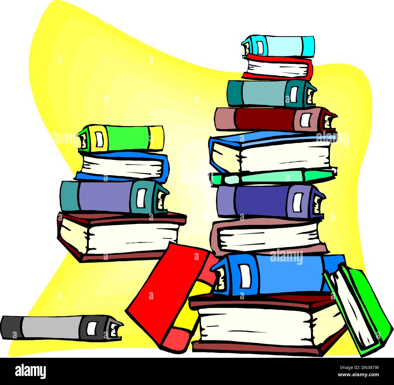 Pile de livres Illustration de Vecteur