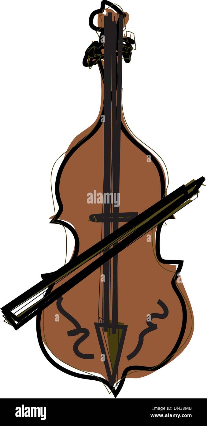 Violon Illustration de Vecteur