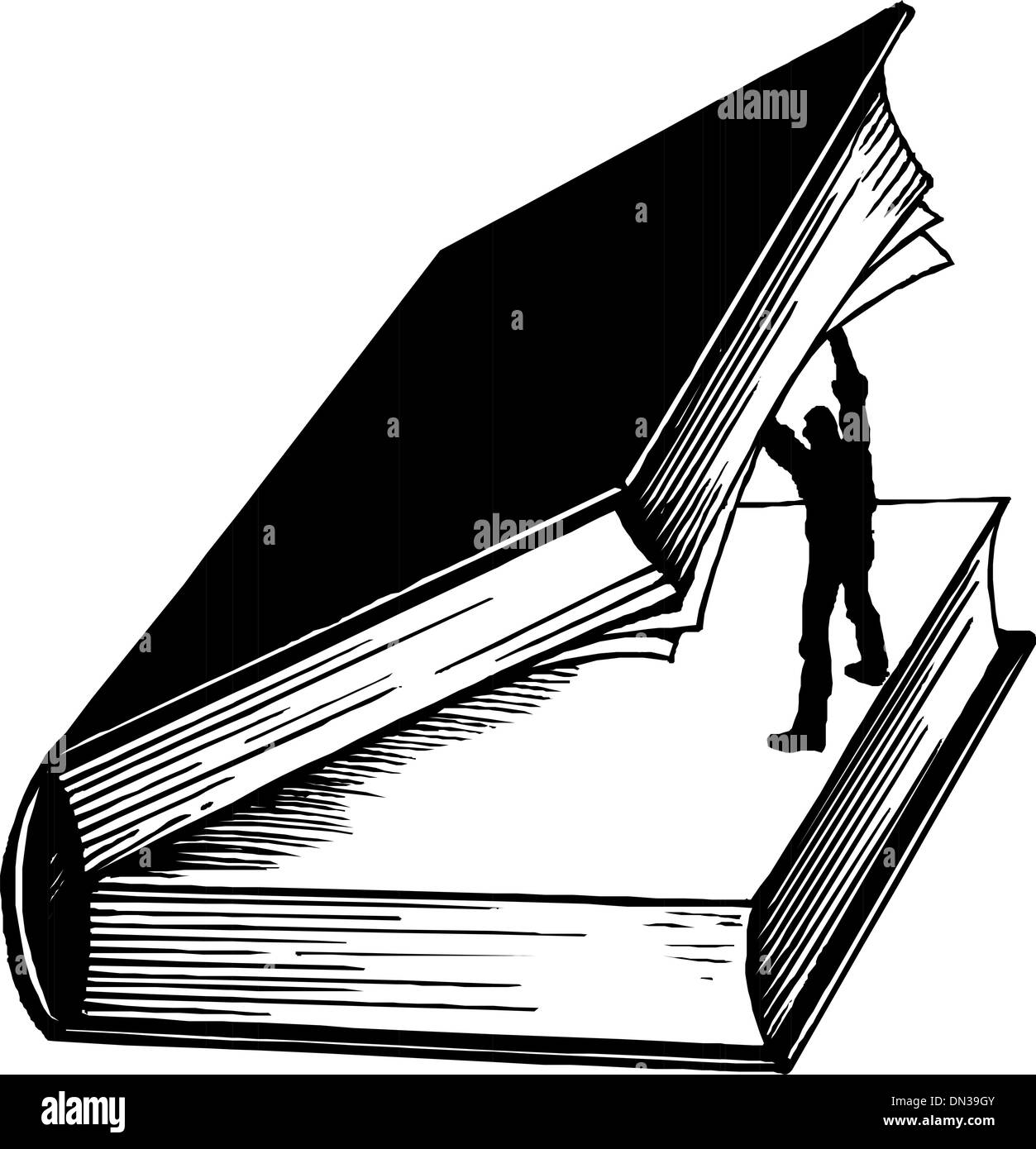 Livre relié Illustration de Vecteur