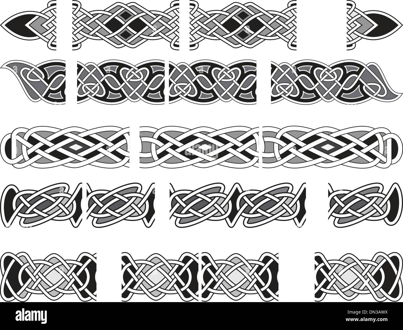 Ornements médiévale celtique Illustration de Vecteur