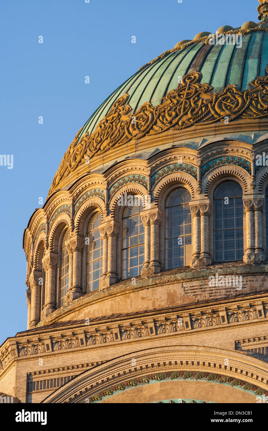 La Russie, Saint-Pétersbourg, Kronstadt, Cathédrale de la Marine Banque D'Images