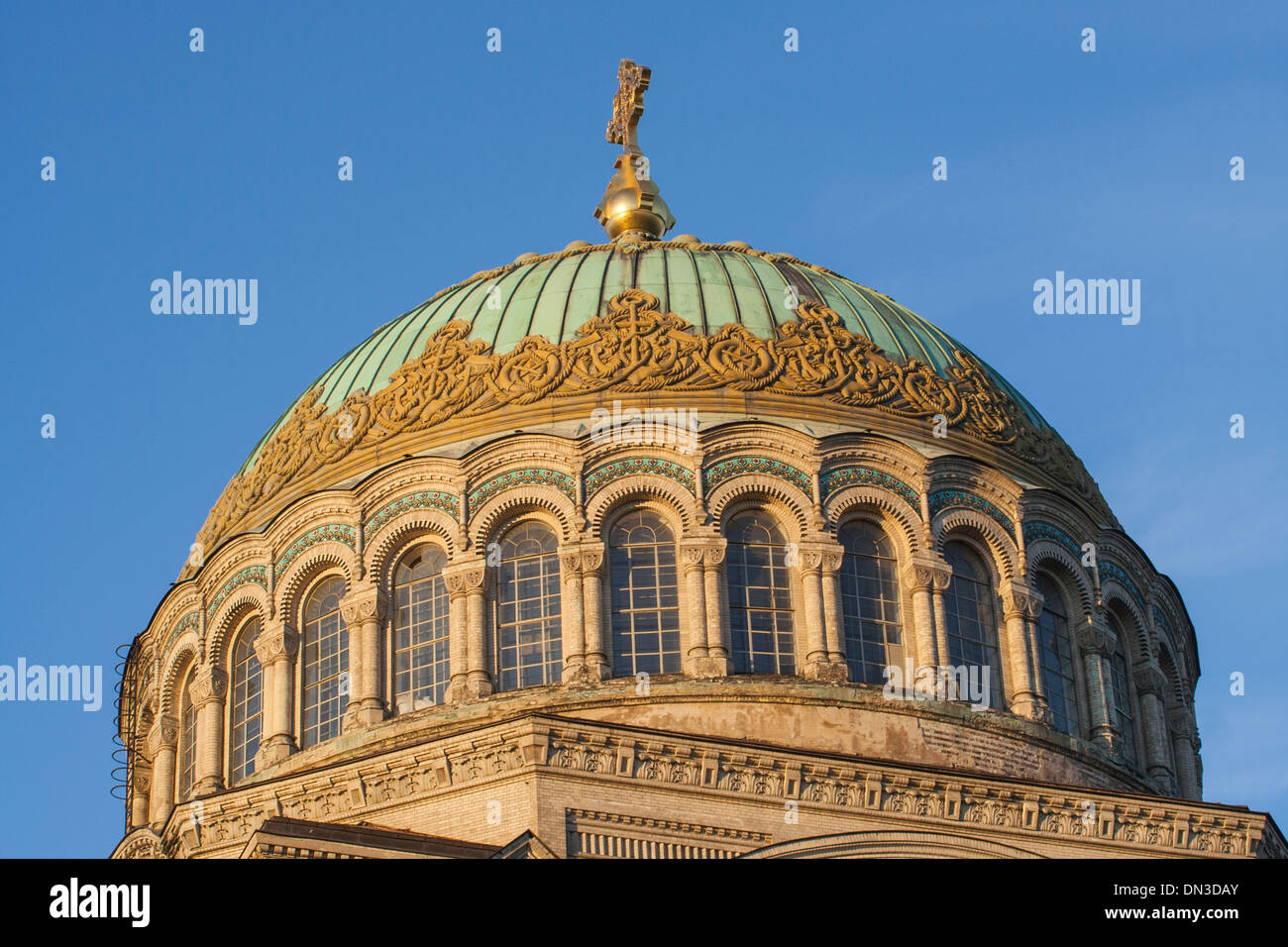 La Russie, Saint-Pétersbourg, Kronstadt, Cathédrale de la Marine Banque D'Images