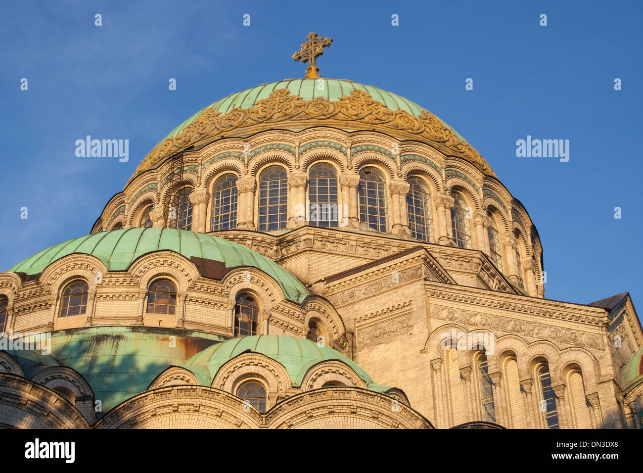 La Russie, Saint-Pétersbourg, Kronstadt, Cathédrale de la Marine Banque D'Images