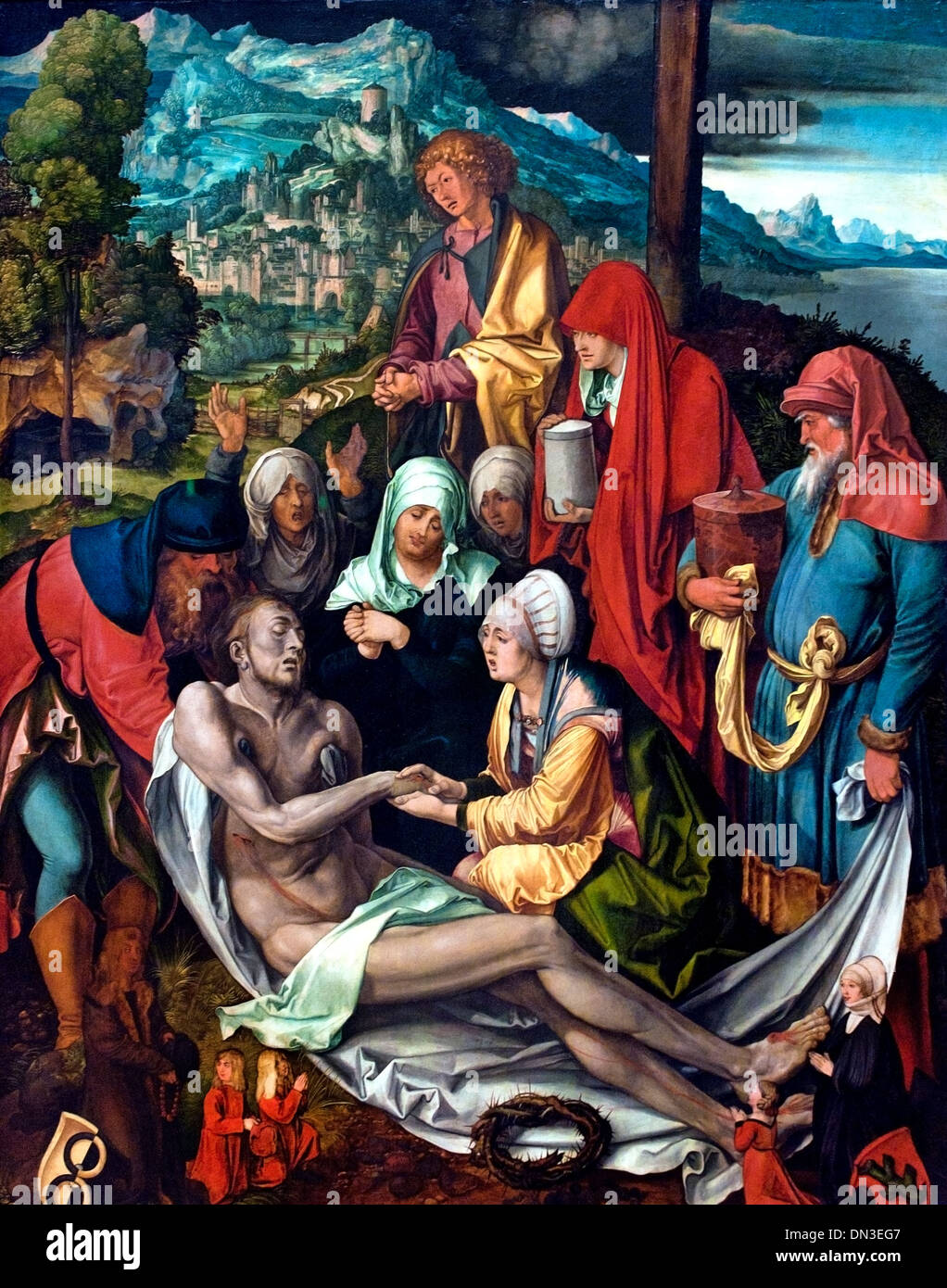 Beweining - pleurer - pleurons pour Christ Albrecht Dürer (1471-1528) Allemand Allemagne Banque D'Images