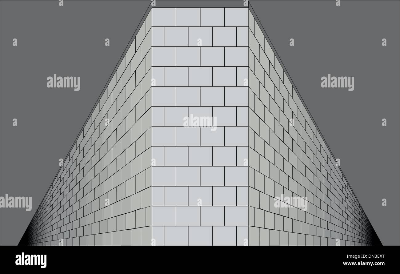 La perspective éternelle. Illustration de Vecteur