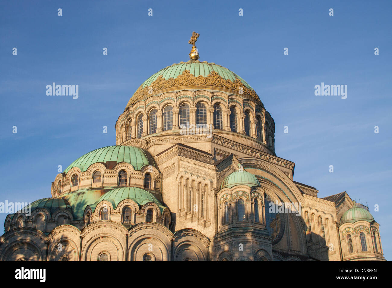 La Russie, Saint-Pétersbourg, Kronstadt, Cathédrale de la Marine Banque D'Images