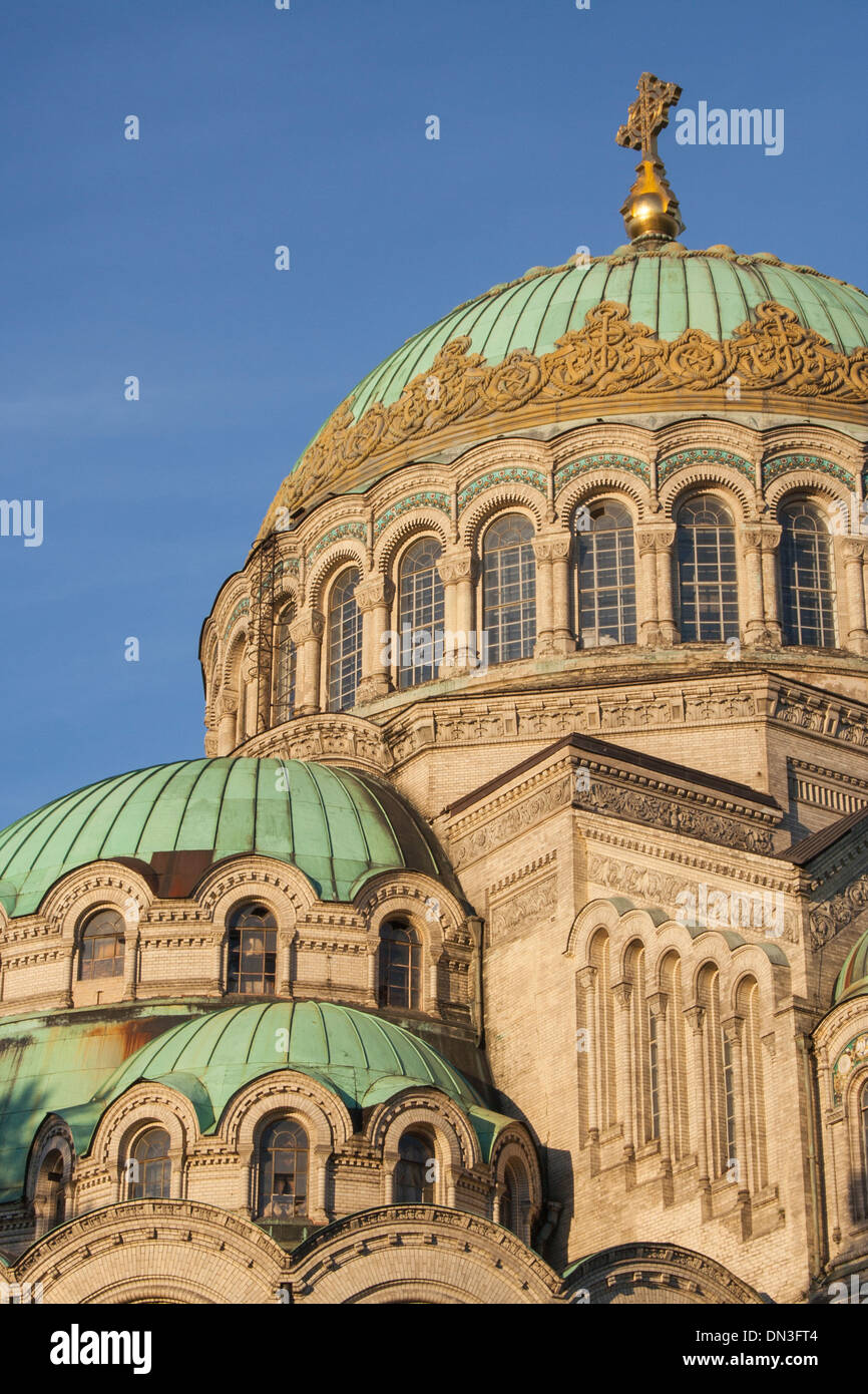 La Russie, Saint-Pétersbourg, Kronstadt, Cathédrale de la Marine Banque D'Images