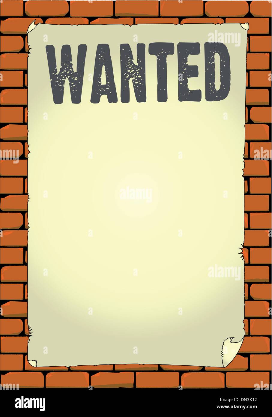 Affiche Wanted Illustration de Vecteur