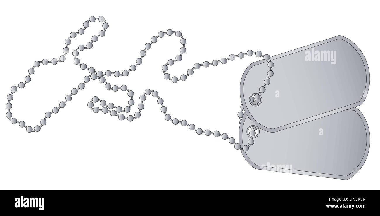 Dog Tags Illustration de Vecteur