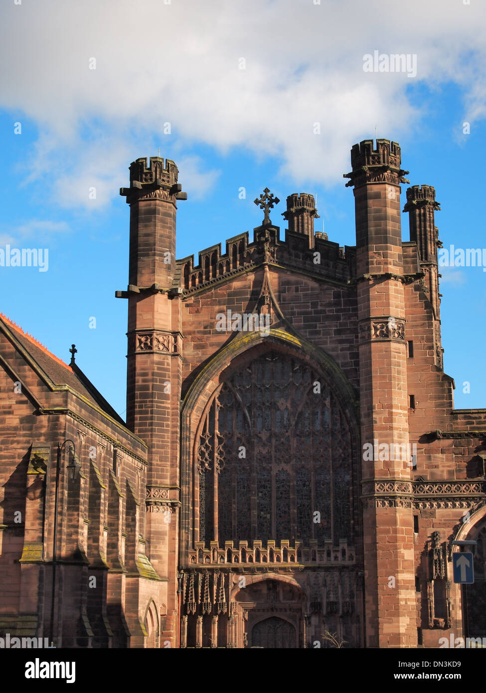Cathédrale de Chester (cathédrale du Christ et la Sainte Vierge Marie), un bâtiment phare de la ville de Cheshire, en Angleterre Banque D'Images