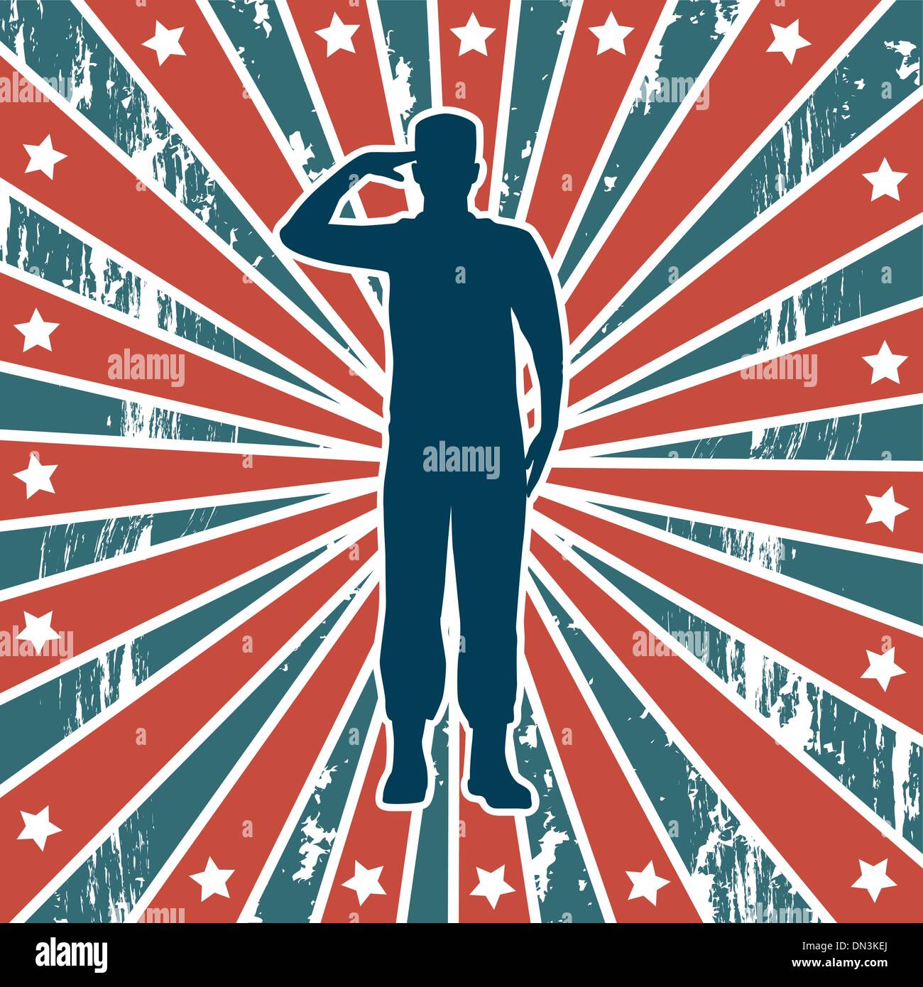 Soldat américain Illustration de Vecteur