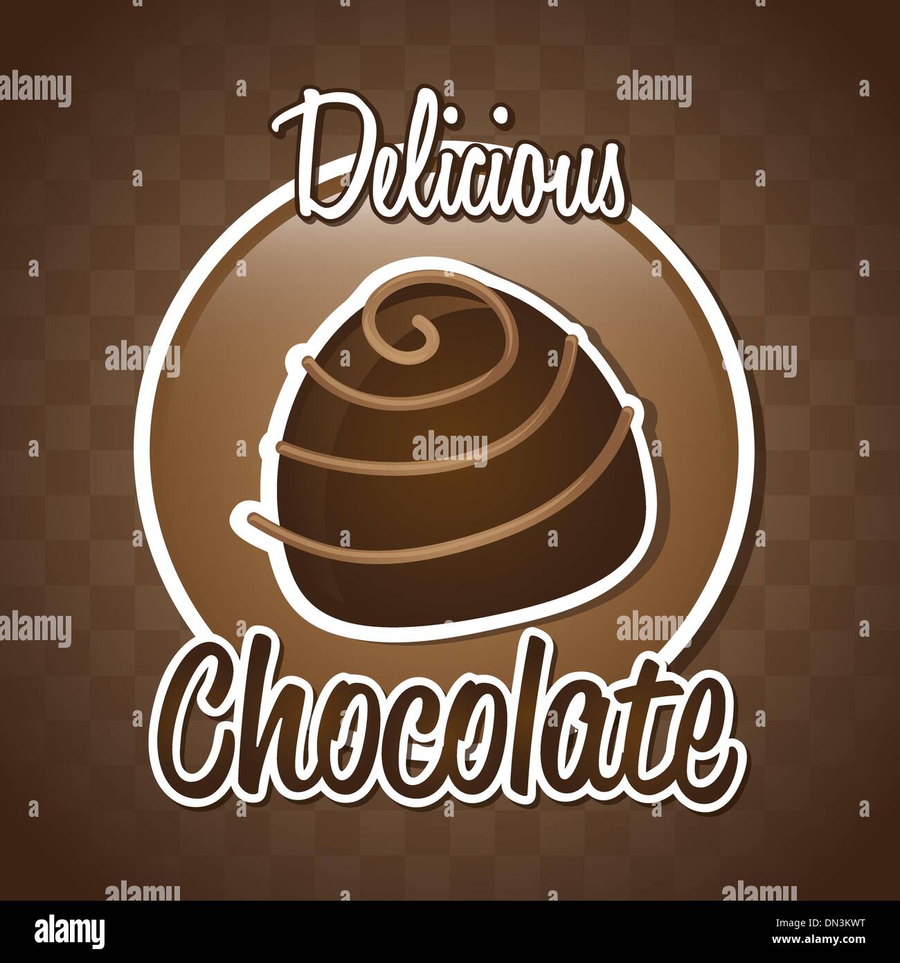 Truffes au chocolat Illustration de Vecteur