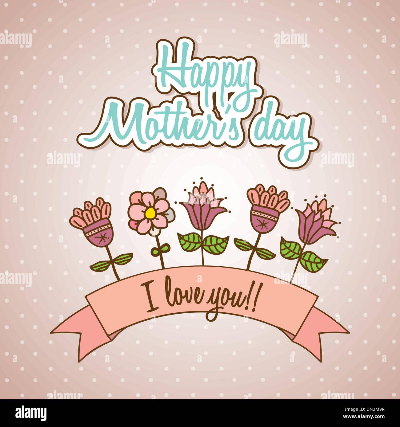 Happy mothers day Illustration de Vecteur