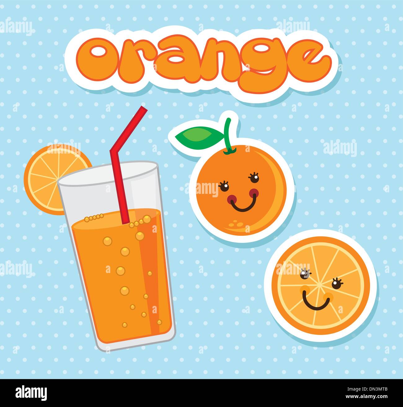 jus d’orange Illustration de Vecteur