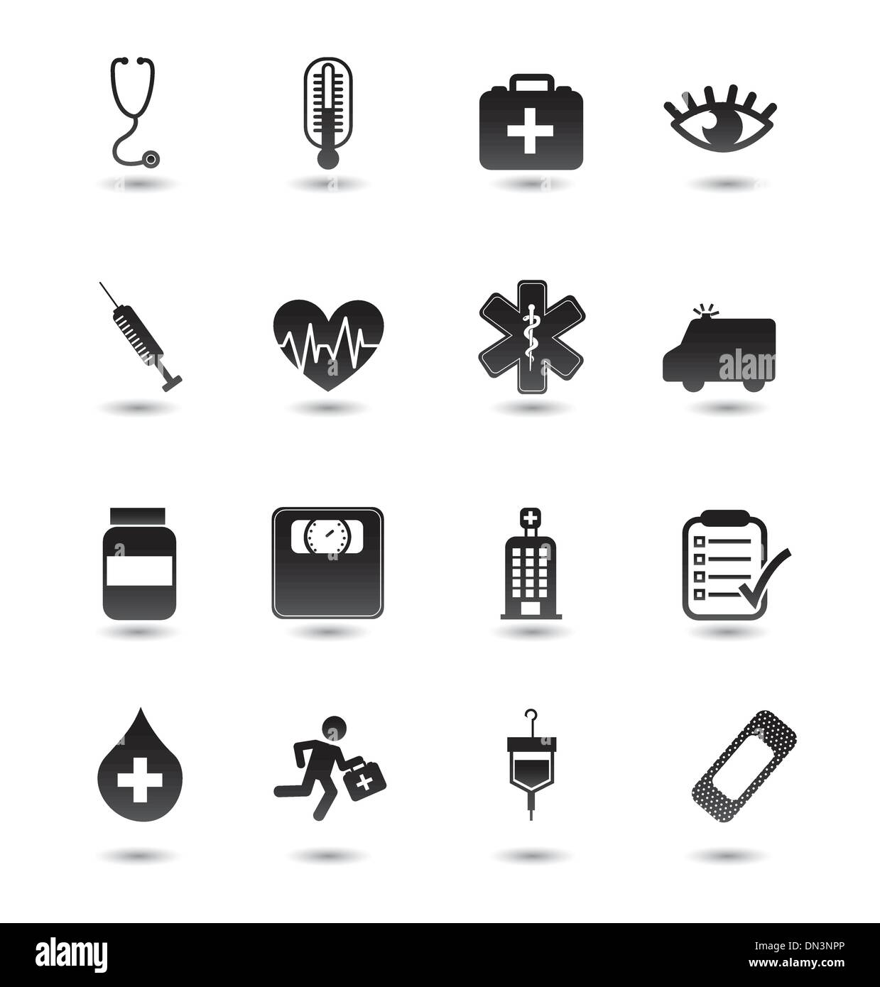 icônes médicales Illustration de Vecteur