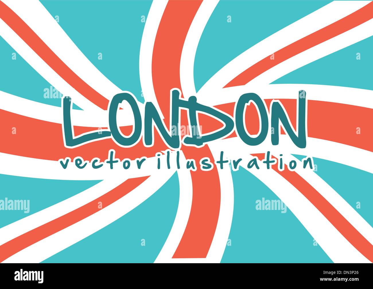 drapeau de Londres Illustration de Vecteur