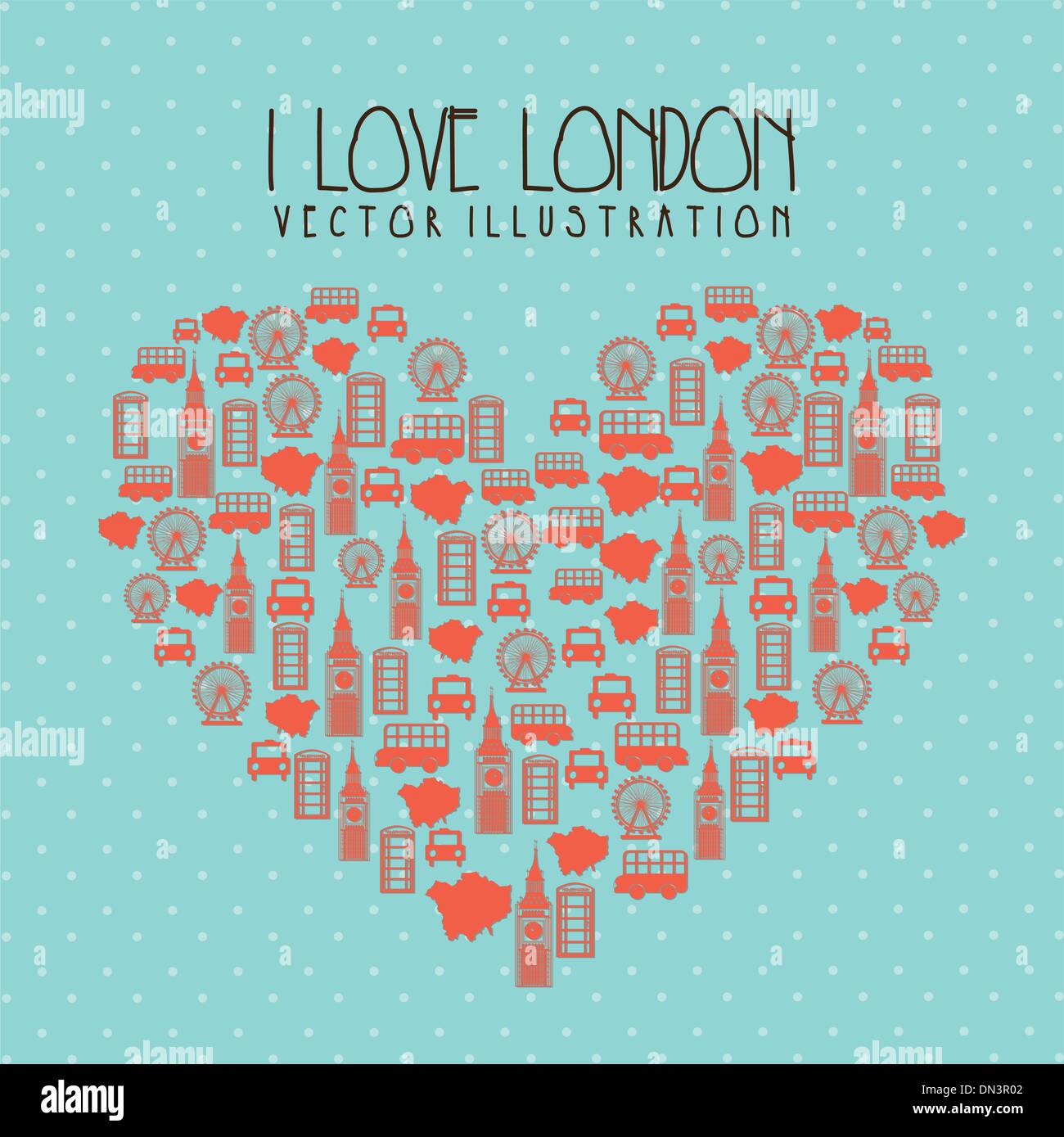 éléments de Londres Illustration de Vecteur