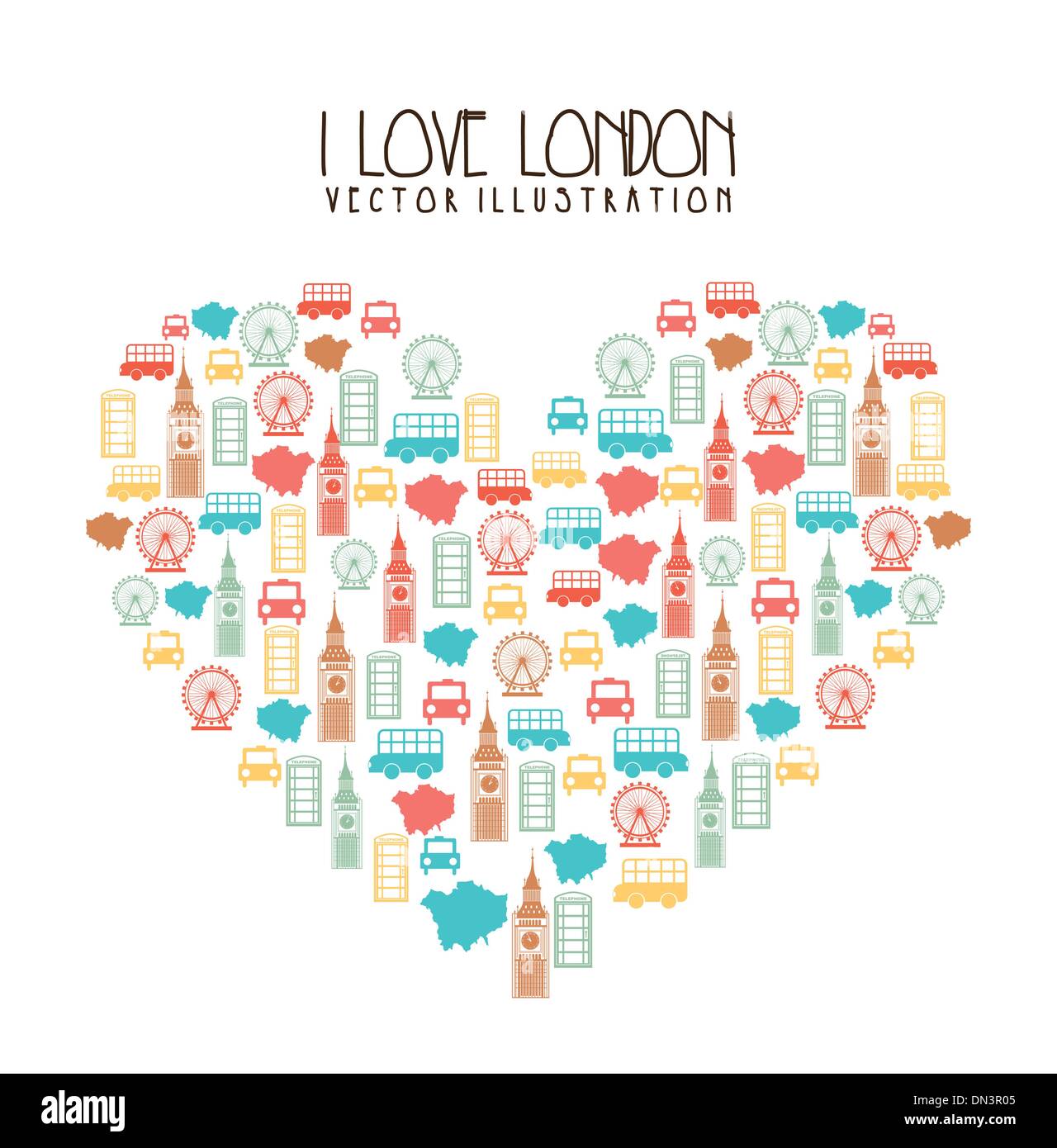 éléments de Londres Illustration de Vecteur