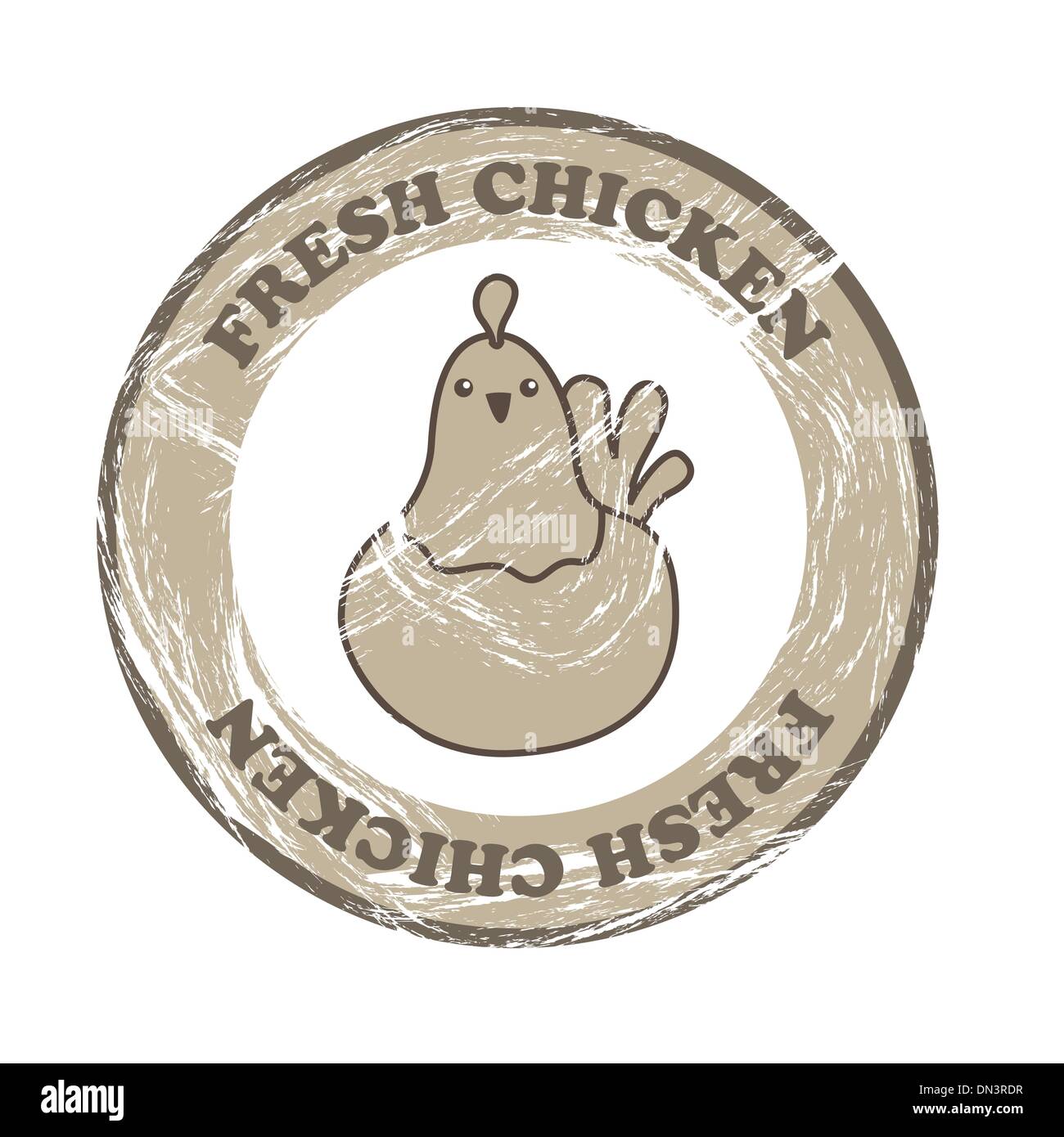 poulet frais Illustration de Vecteur