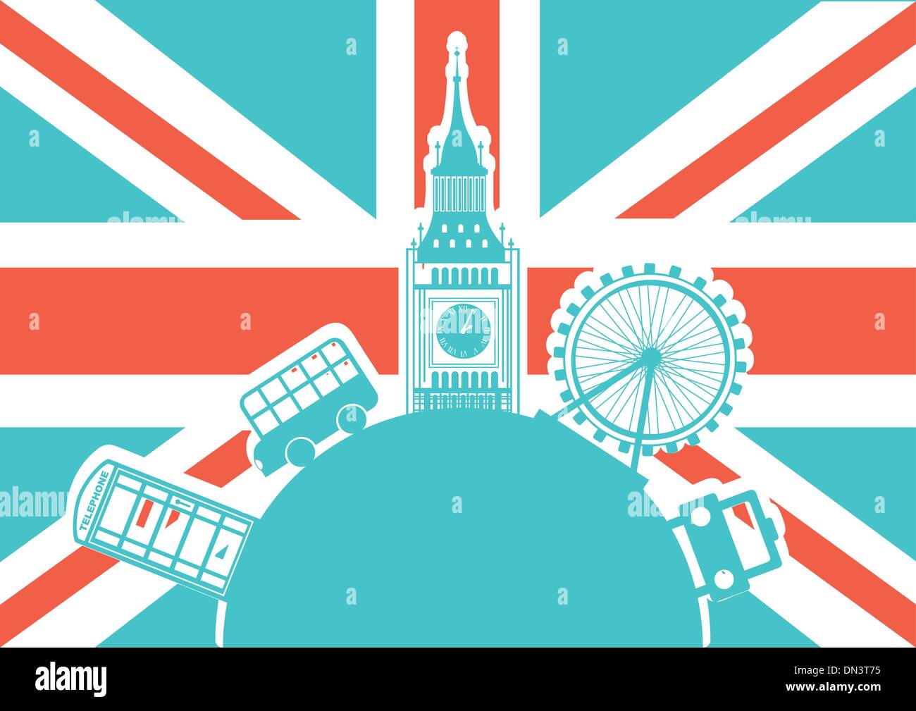 vecteur de Londres Illustration de Vecteur