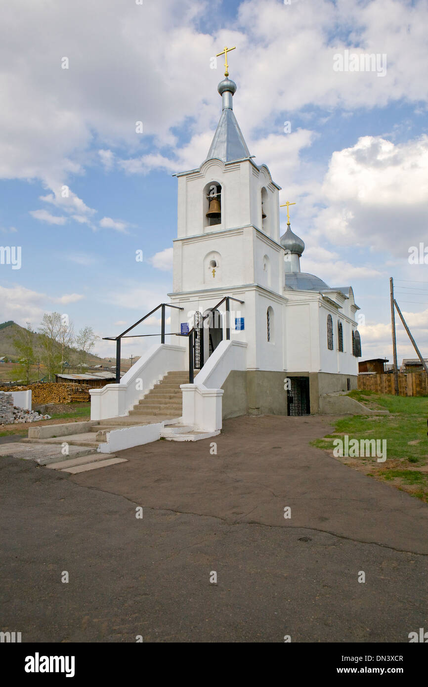 L'église de vieux croyants dans Turbagatay, Oulan-oudé, République de Bouriatie, en Sibérie, Russie Banque D'Images