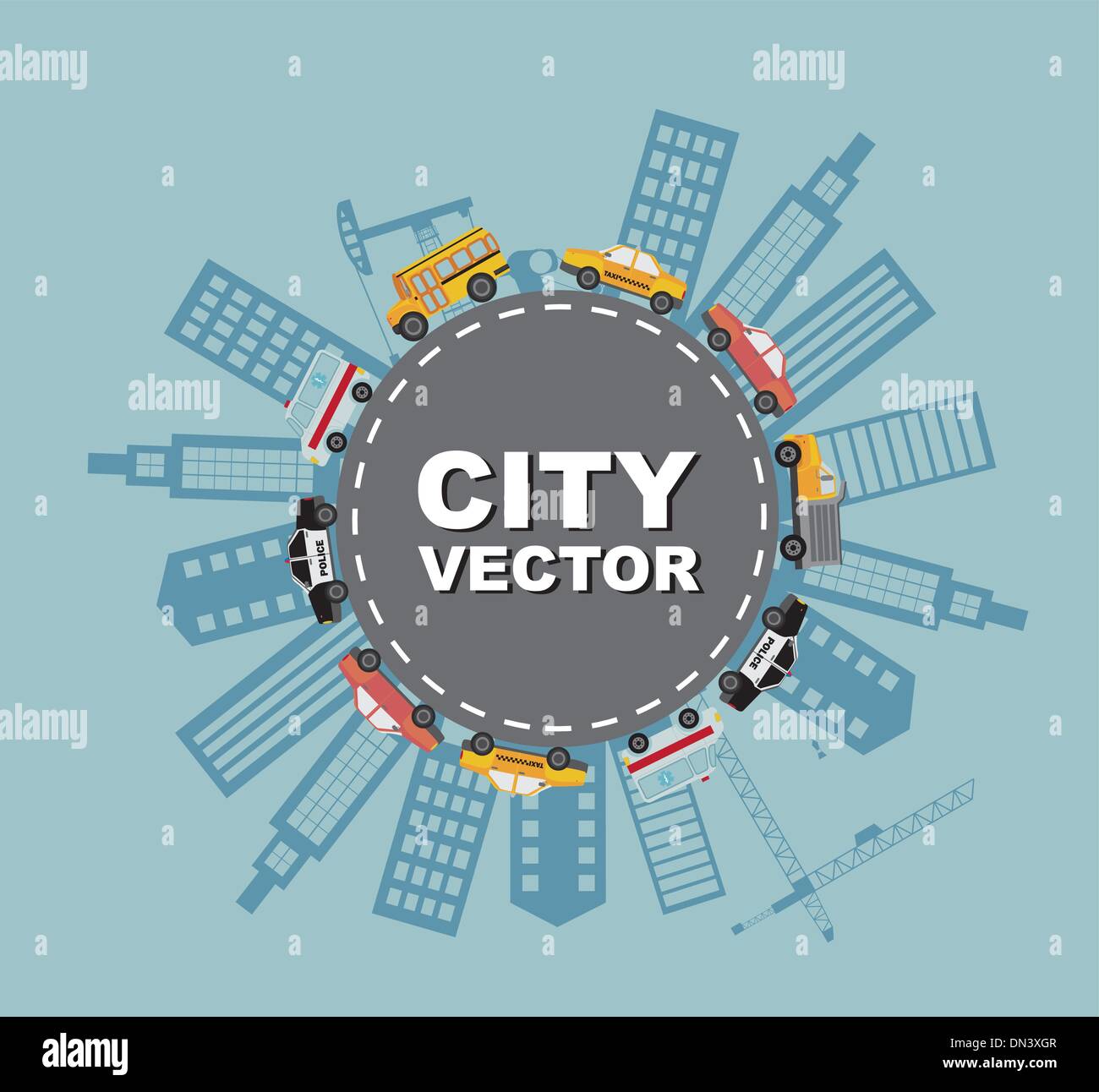 vecteur de la ville Illustration de Vecteur