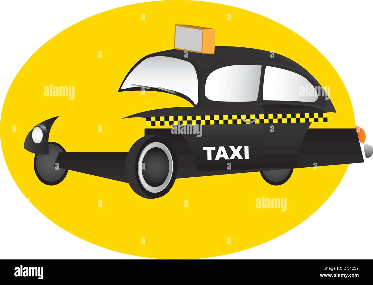 voiture de taxi Illustration de Vecteur
