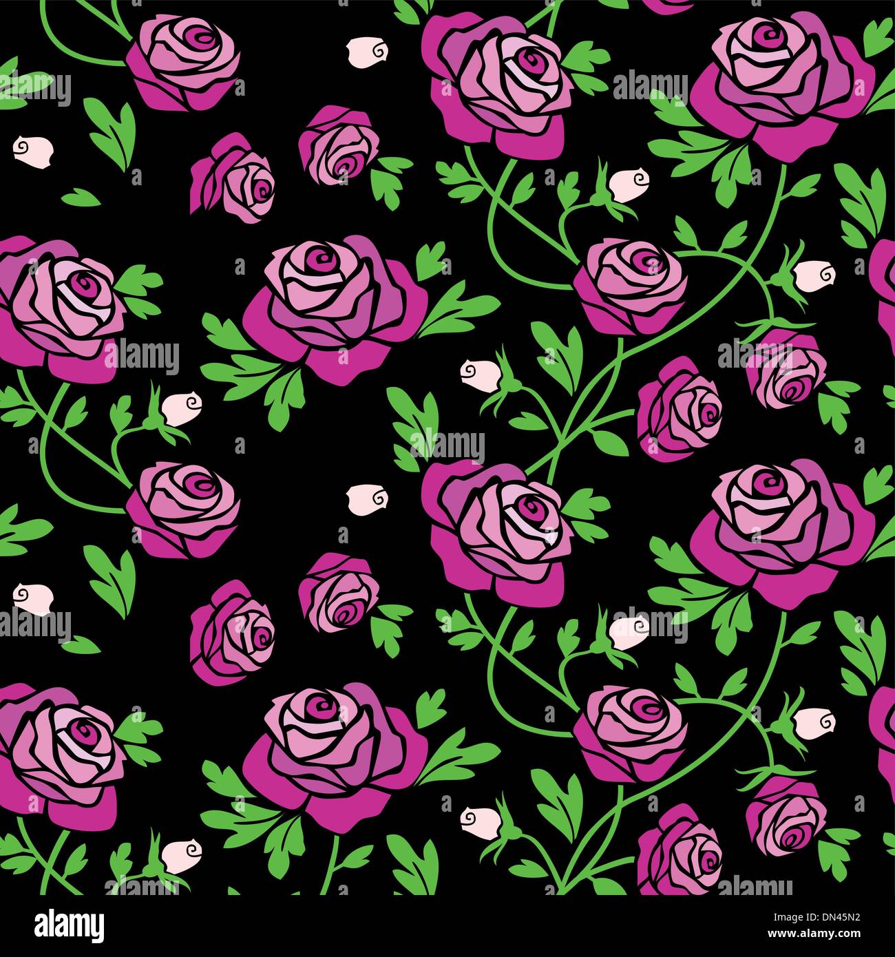 Carreaux Roses à black Illustration de Vecteur