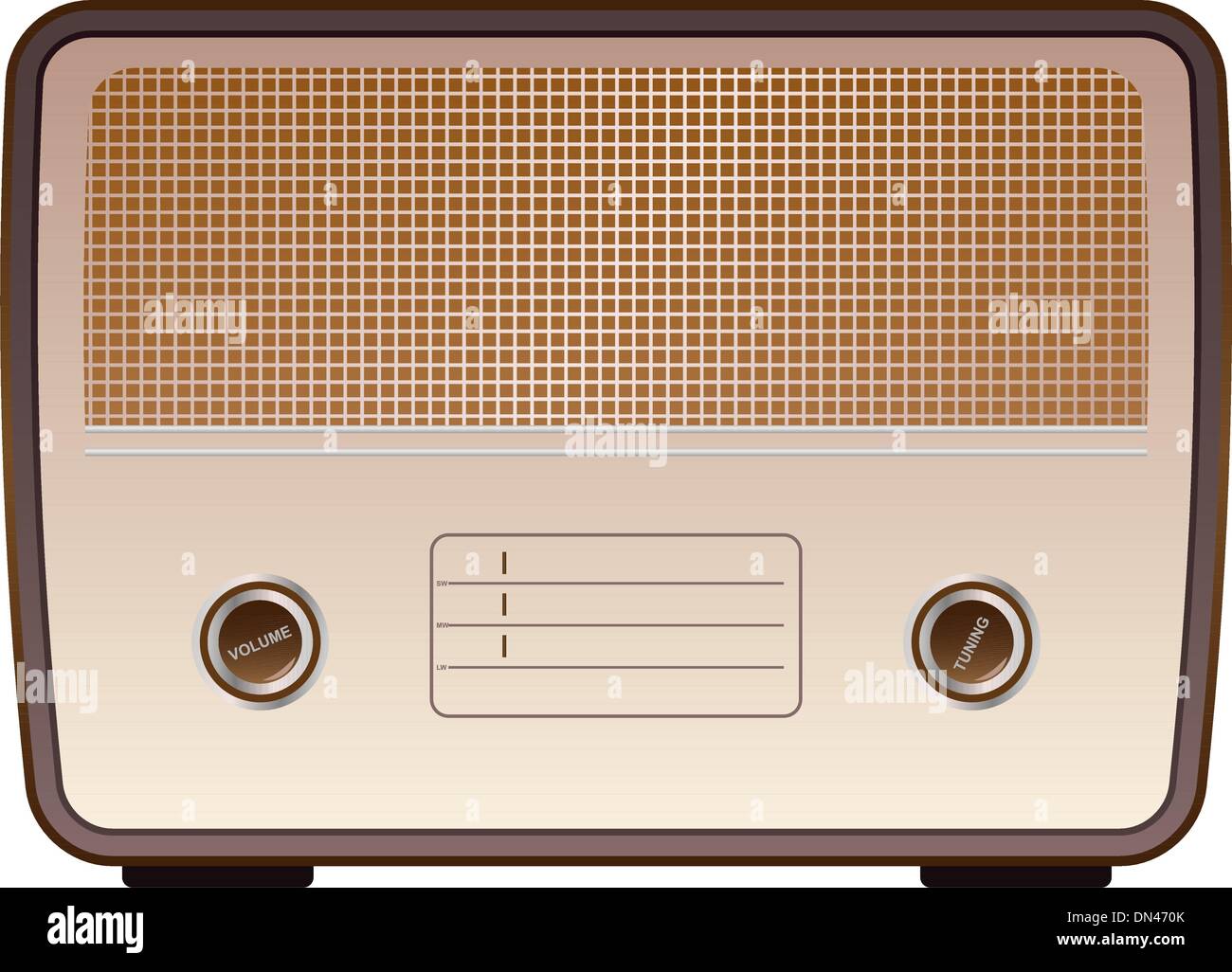 radio Vintage Illustration de Vecteur