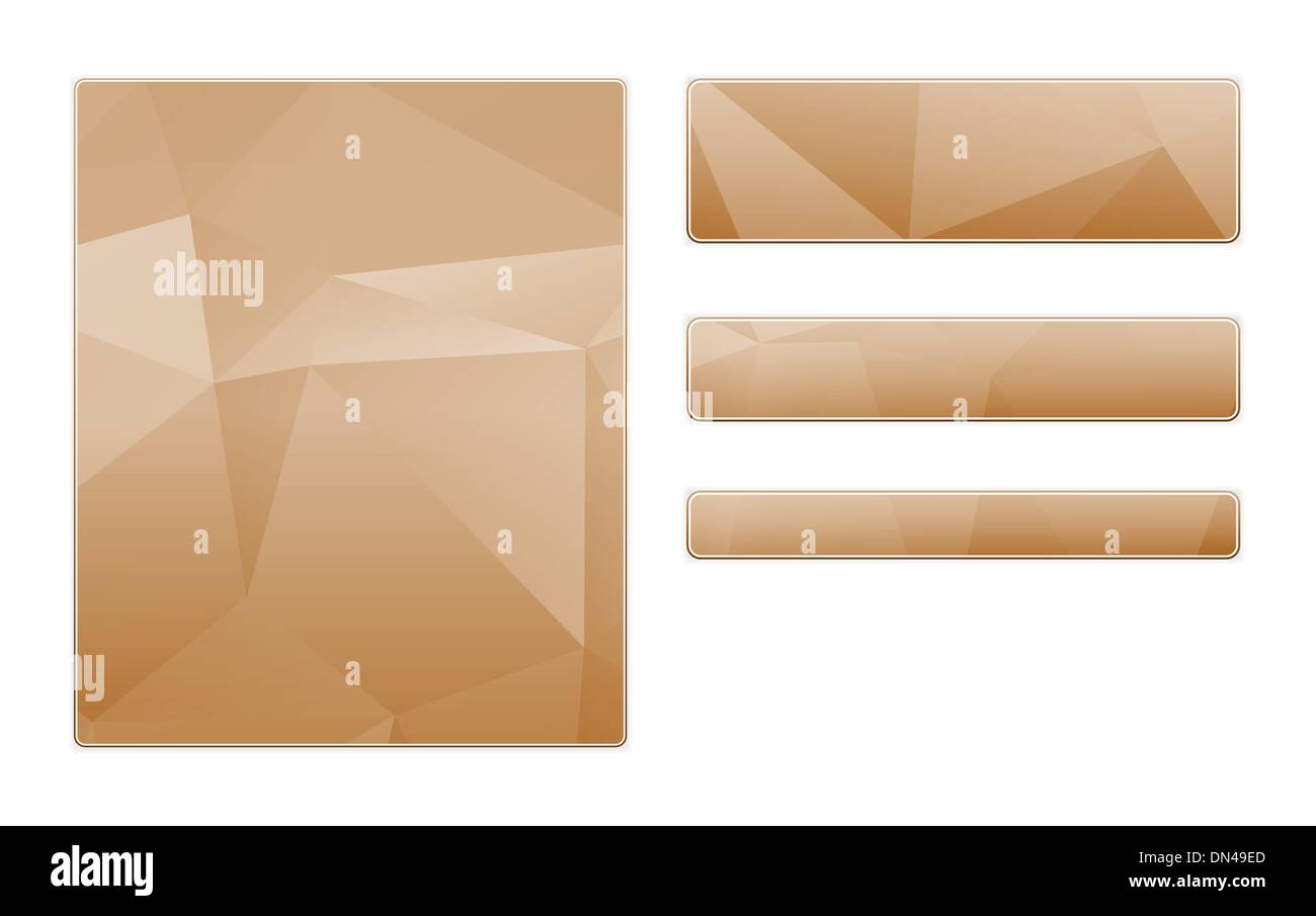 Modèle Modèle polygone vierge Illustration de Vecteur