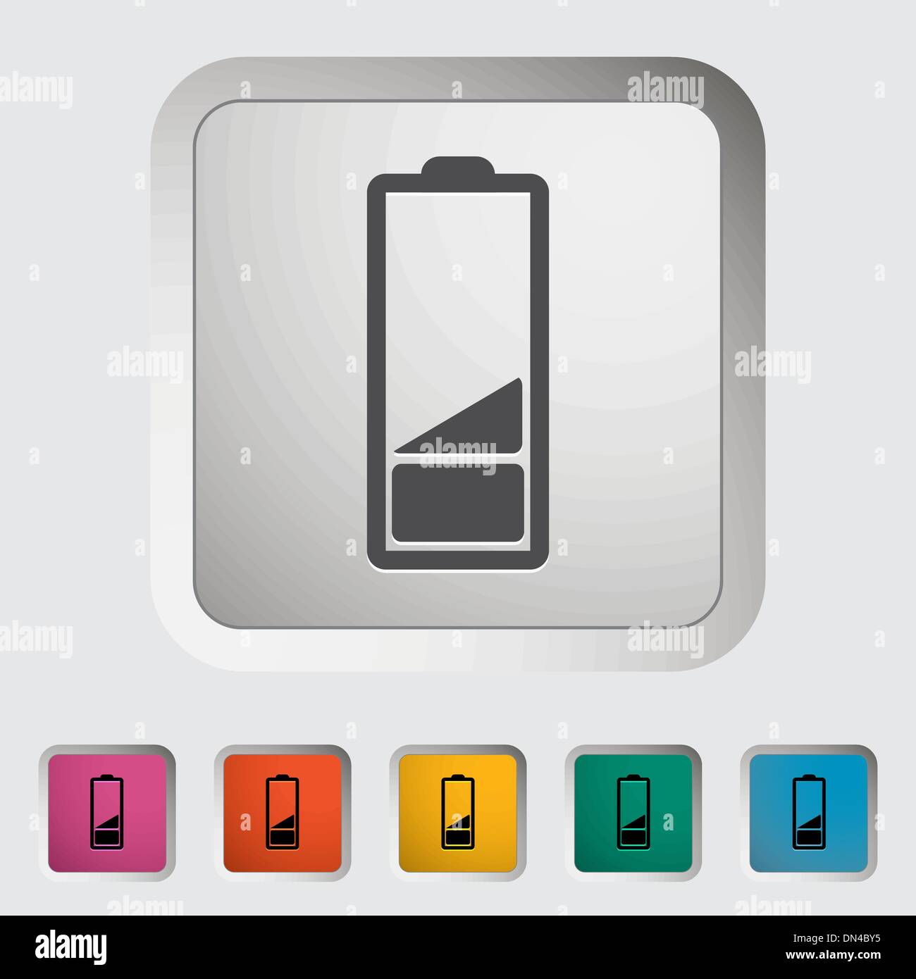 Chargement de la batterie, seule icône. Illustration de Vecteur