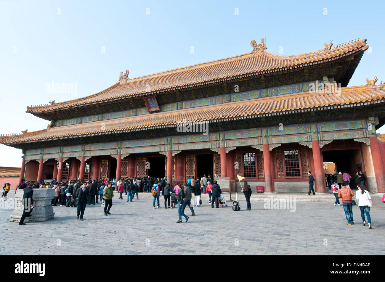 Qian qing gong (Palais de la pureté céleste) dans la Cité Interdite, Pékin, Chine Banque D'Images