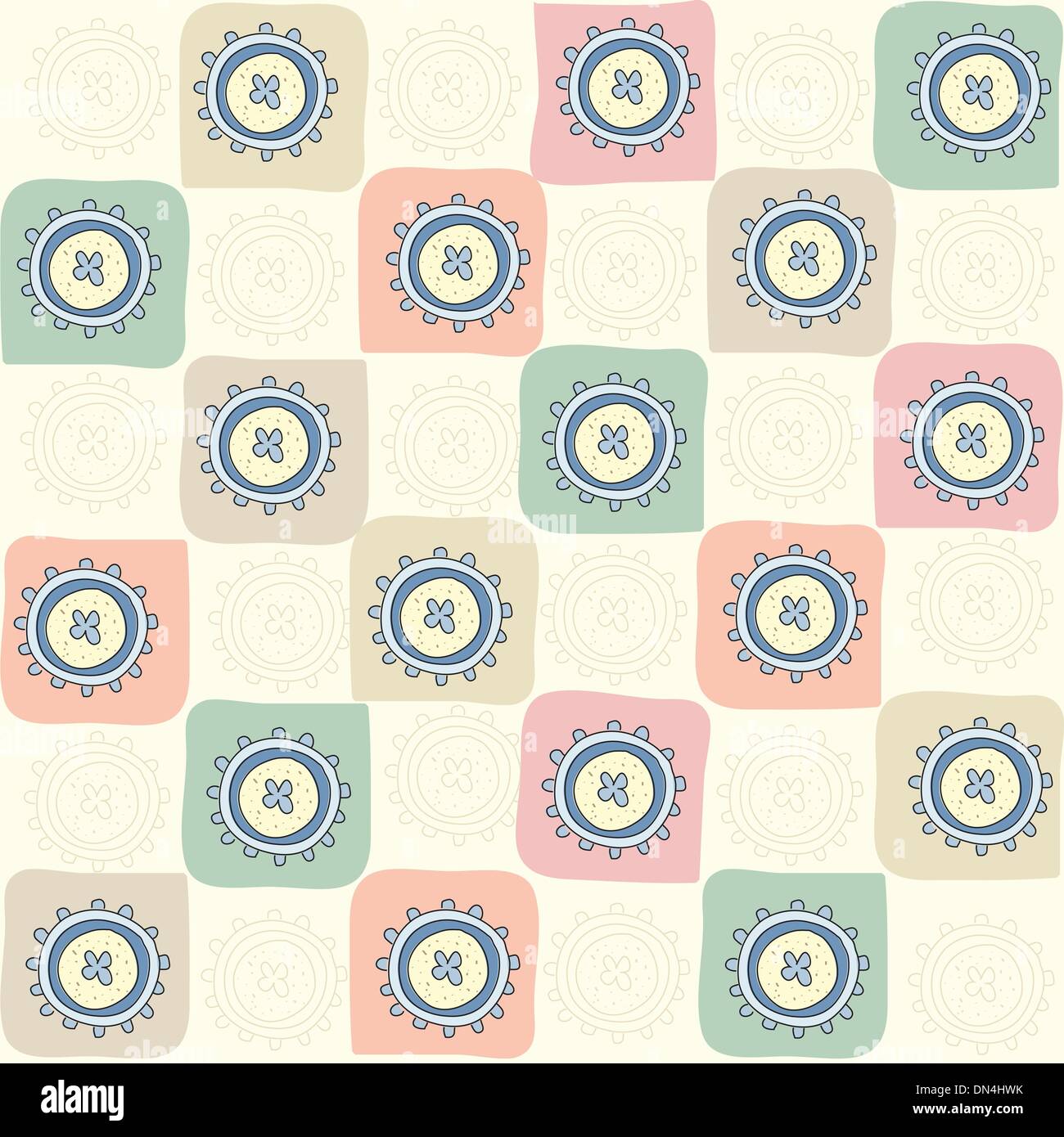 Sans couture enfantine abstract pattern Illustration de Vecteur