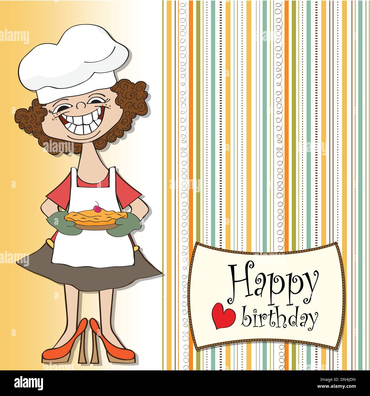 Carte De Souhaits D Anniversaire Drole Avec Femme Et Pie Image Vectorielle Stock Alamy Carte De Souhaits D Anniversaire Drole Avec Femme Et Pie Image Vectorielle Stock Alamy