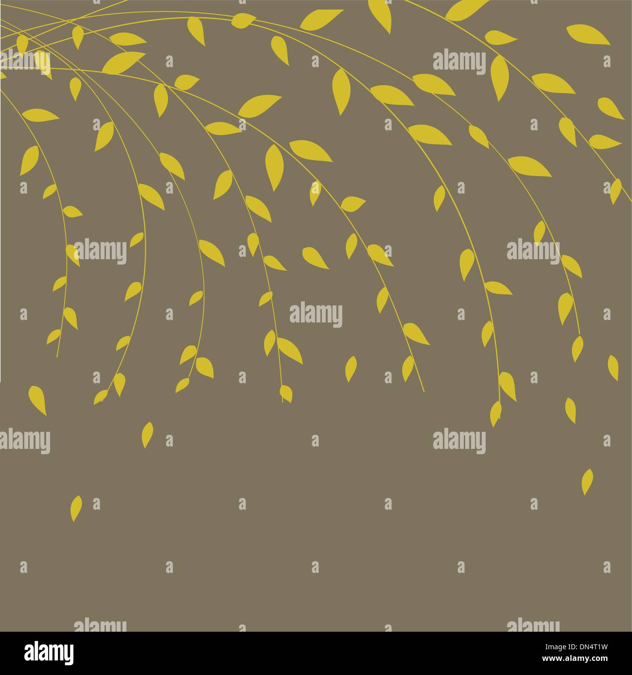 Carte vintage avec des fleurs à la main Illustration de Vecteur