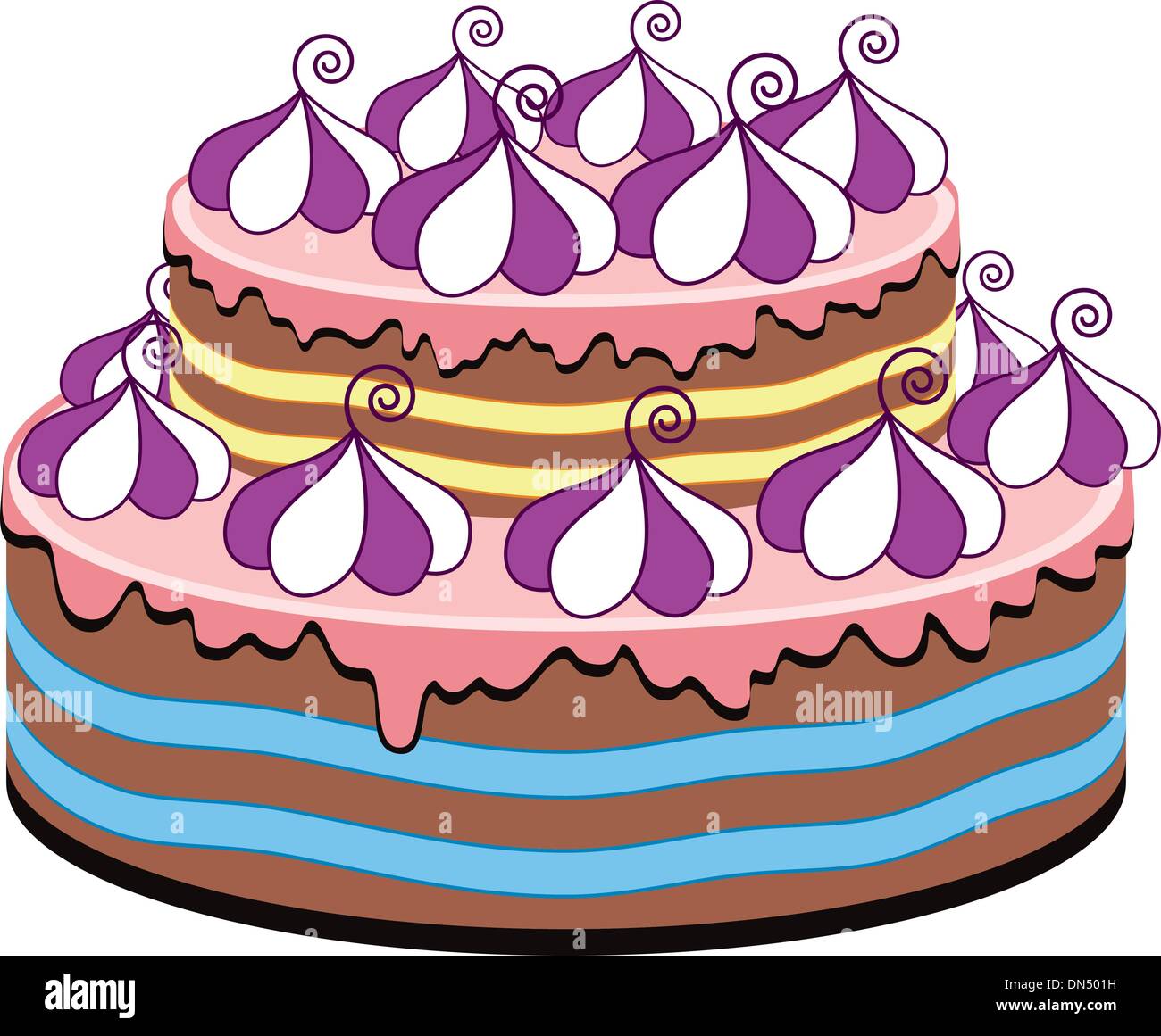 gâteau de vecteur Illustration de Vecteur