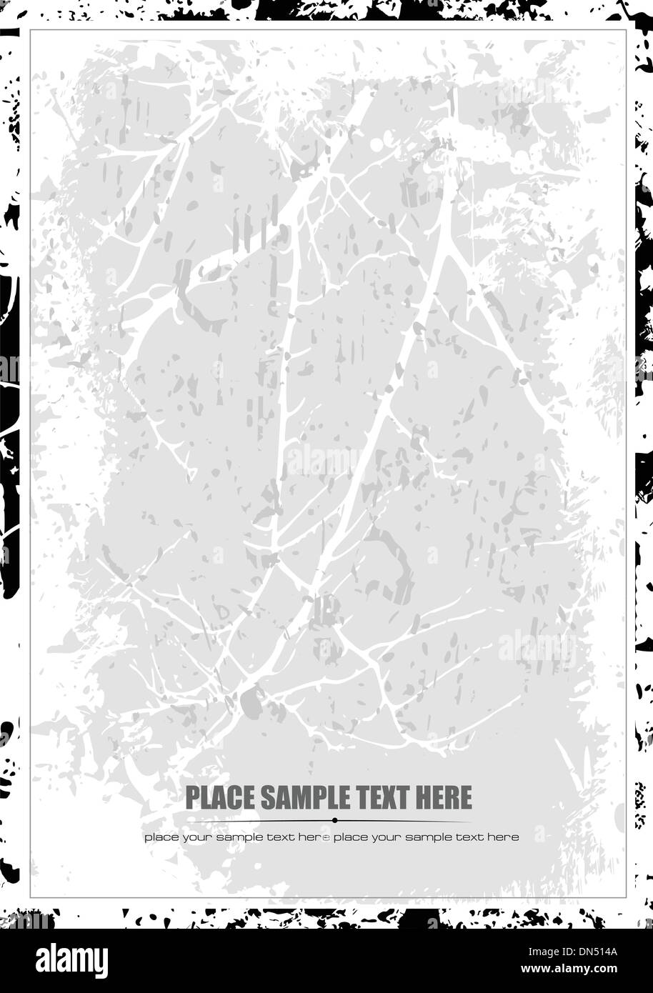 Noir et blanc résumé floral background. Vector illustration Illustration de Vecteur