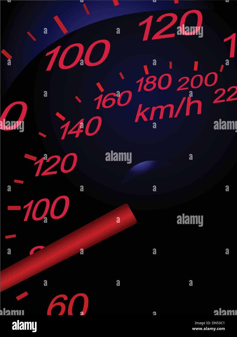 Compteur de voiture de sport. Vector illustration Illustration de Vecteur