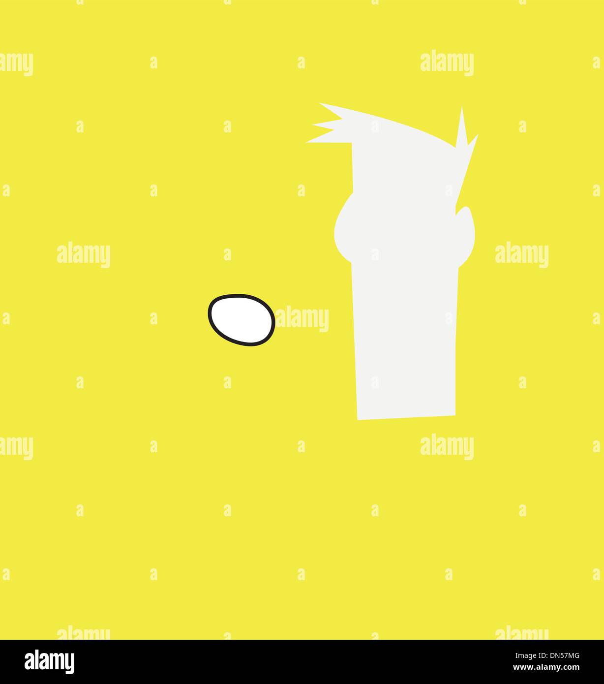 Guy-enveloppe carré Illustration de Vecteur