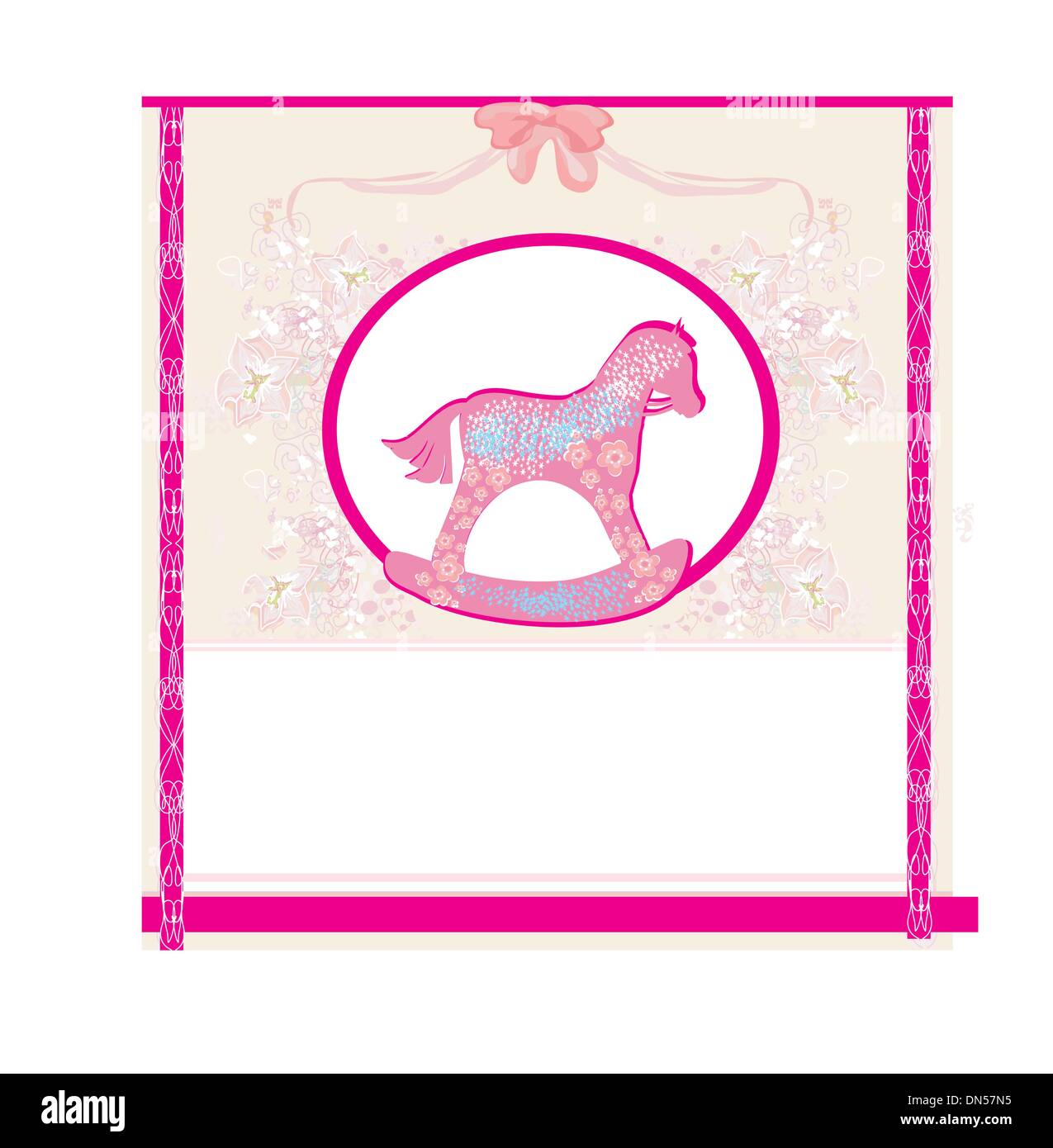 Articles De Fete Filles Rose Cheval A Bascule Baby Shower Jeux Bebe Animal Cartes Maison