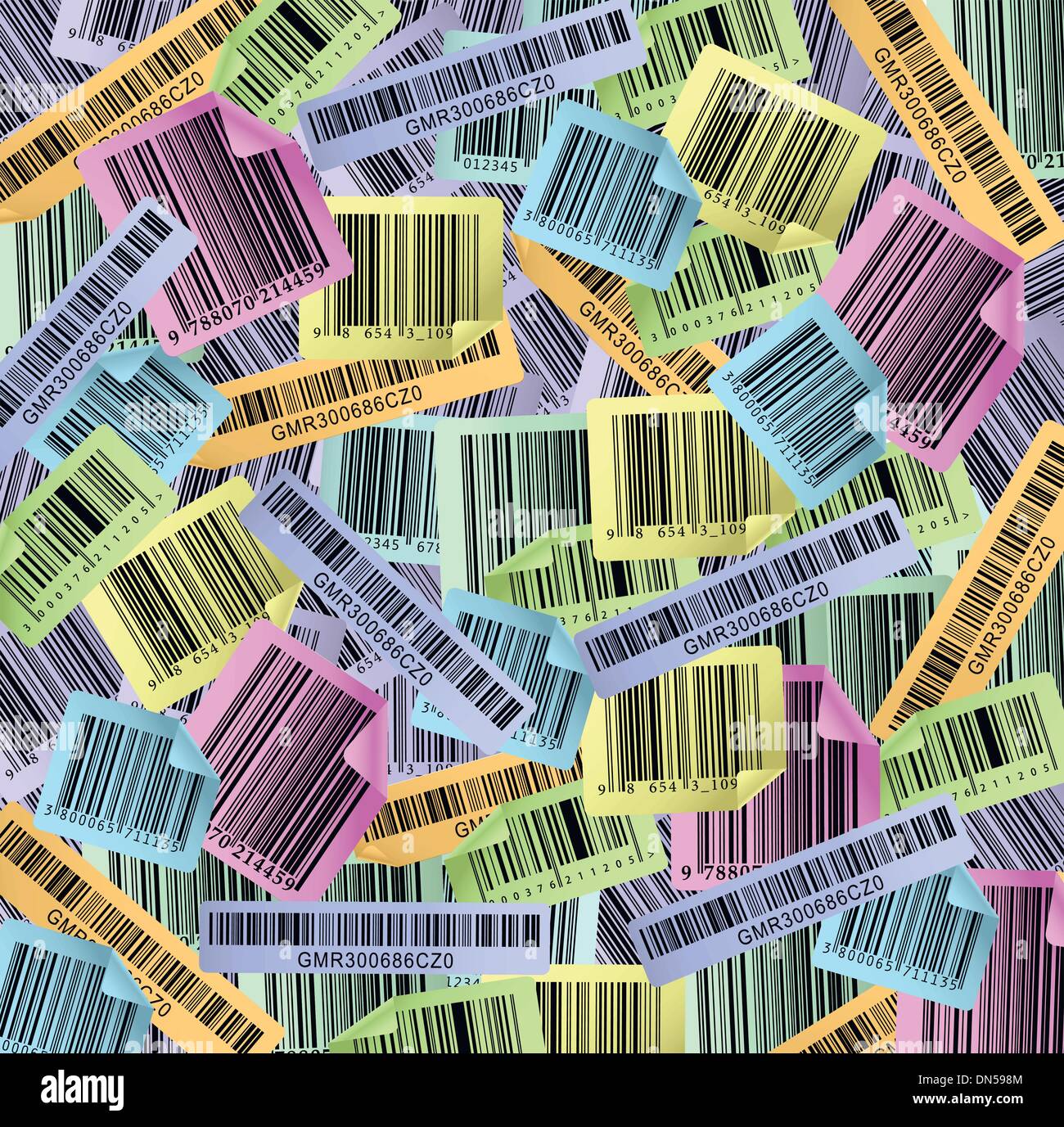 code à barres de couleur Illustration de Vecteur