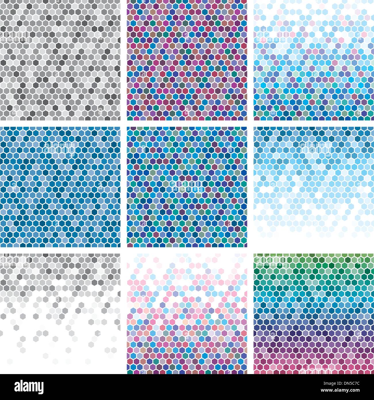 Vector abstract backgrounds tuile hexagonale Illustration de Vecteur
