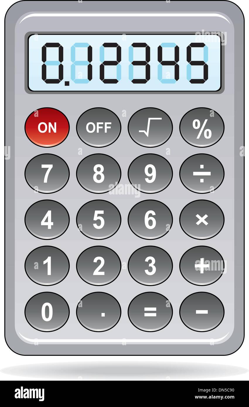 Calculatrice de vecteurs Illustration de Vecteur