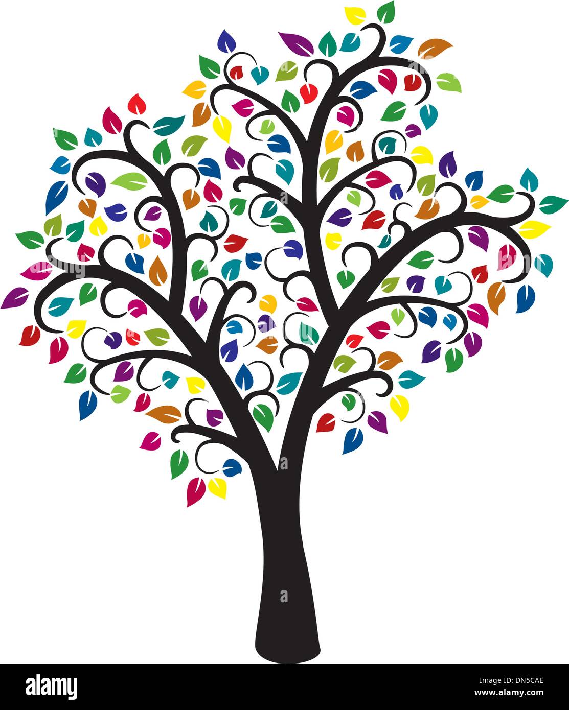arbre coloré Illustration de Vecteur