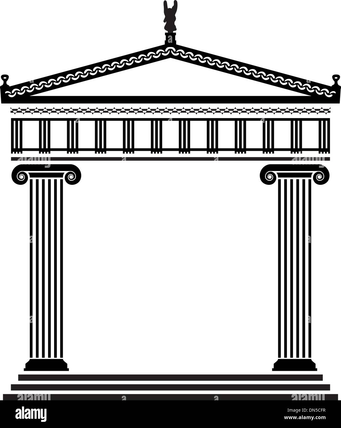 L'architecture grecque antique vector Illustration de Vecteur